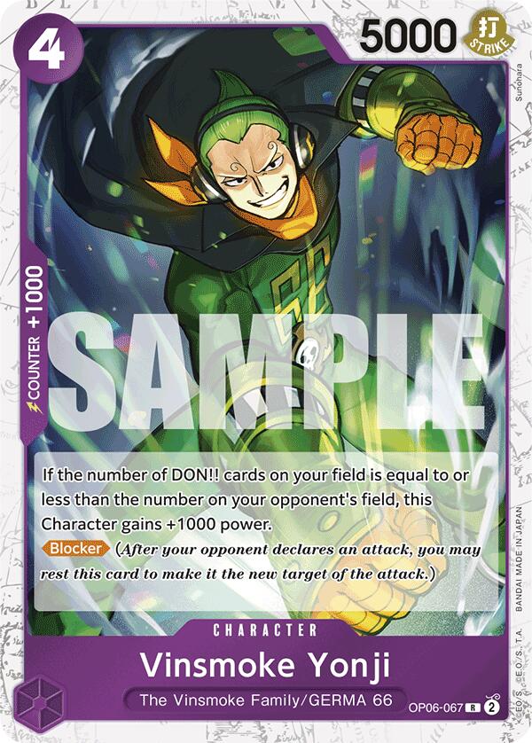 Vinsmoke Yonji (Alternate Art) (Hashimoto Q) [Premium Booster]