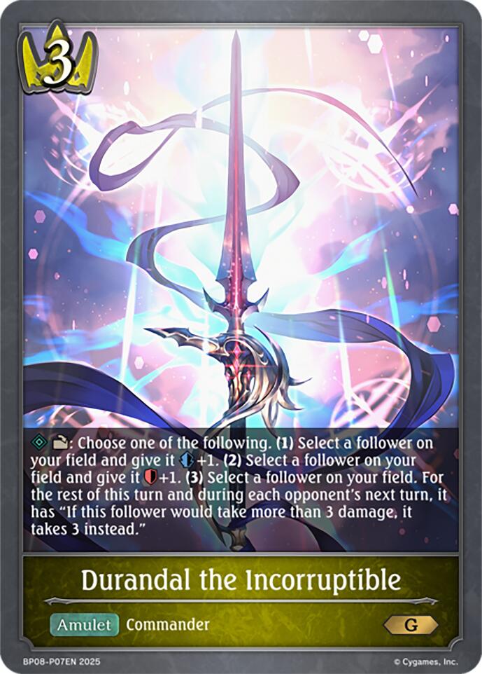 Durandal the Incorruptible - P07EN (Foil) (BP08-P07EN) [Alterchaotica]