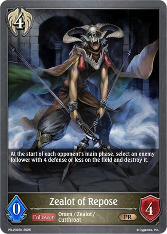Zealot of Repose (PR-232EN) [Promotional Cards]