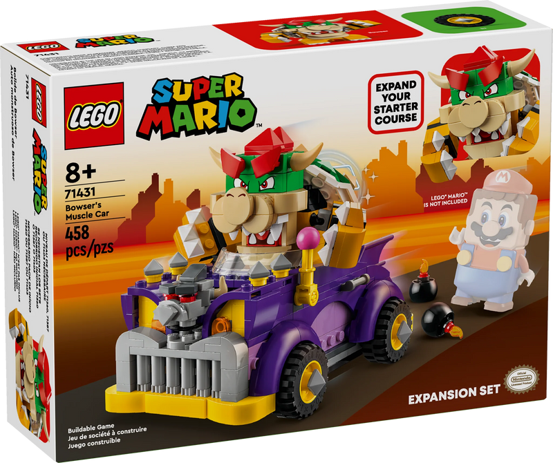 LEGO® SUPER MARIO™ Bowser's Muscle Car Expansion Set 71431