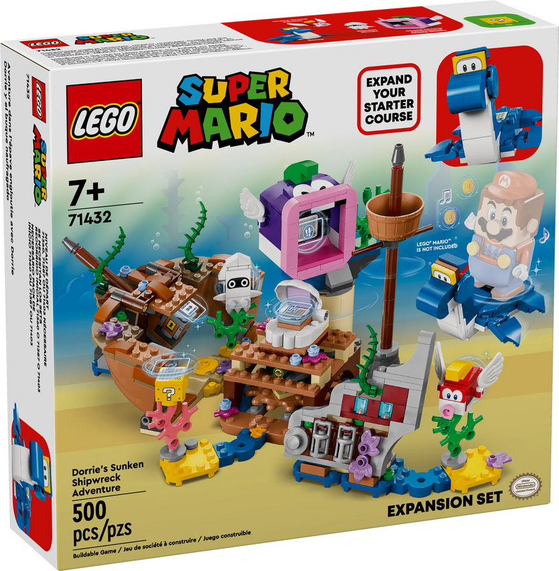 LEGO® SUPER MARIO™ Dorrie's Sunken Shipwreck Adventure Expansion Set 71432