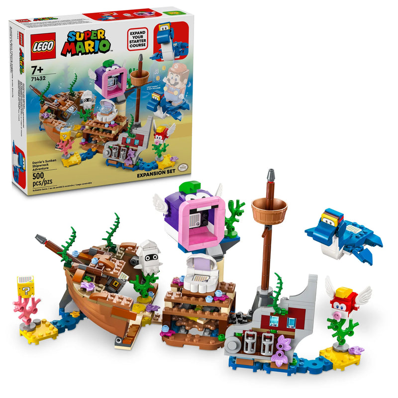 LEGO® SUPER MARIO™ Dorrie's Sunken Shipwreck Adventure Expansion Set 71432
