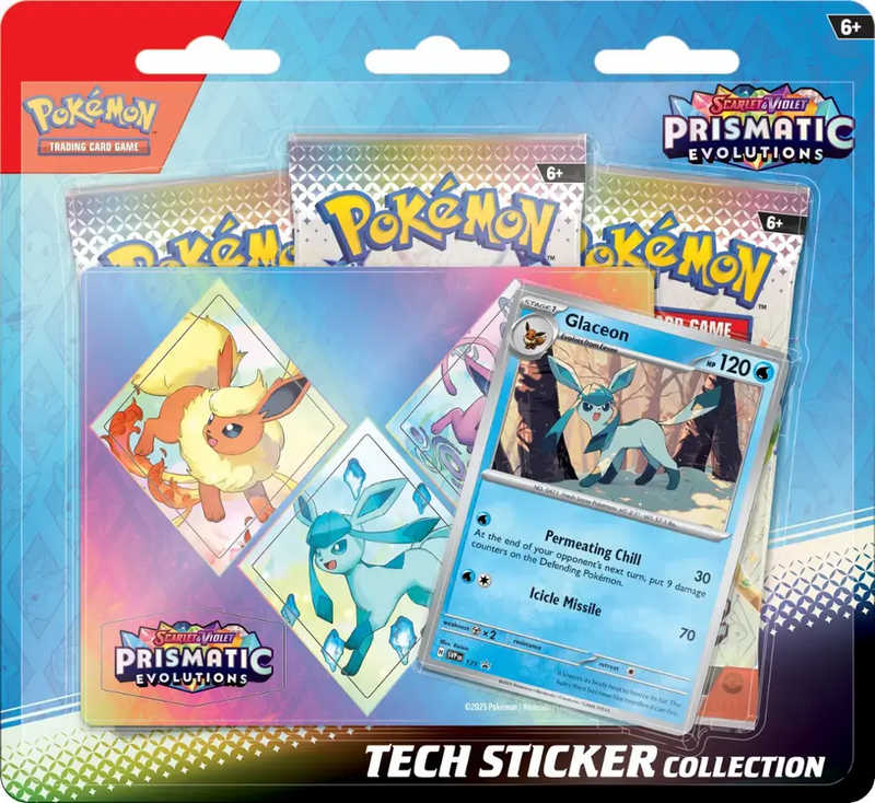 Scarlet & Violet - Prismatic Evolutions - Tech Sticker Collection (Glaceon)