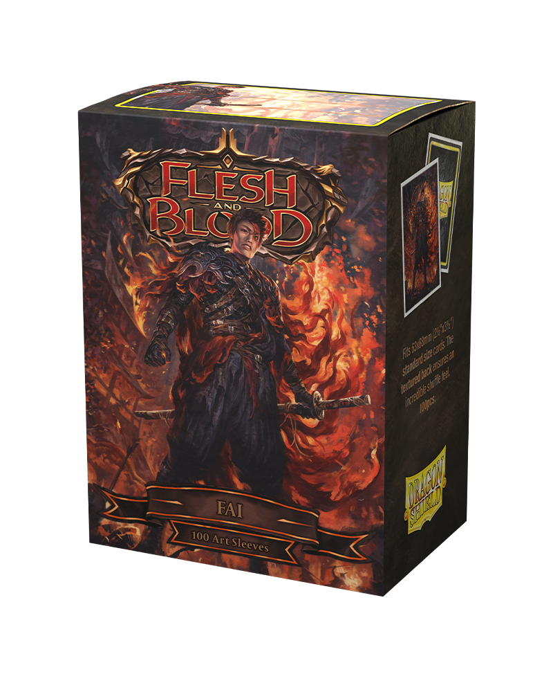 Dragon Shield - Standard Matte Flesh And Blood Art Sleeves - Fai (100)