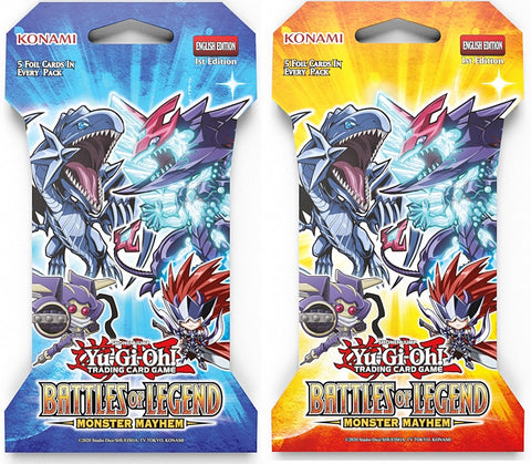 Yu-Gi-Oh! - Battle of Legends : Monster Mayhem - Sleeved Booster Pack- 1st Edition