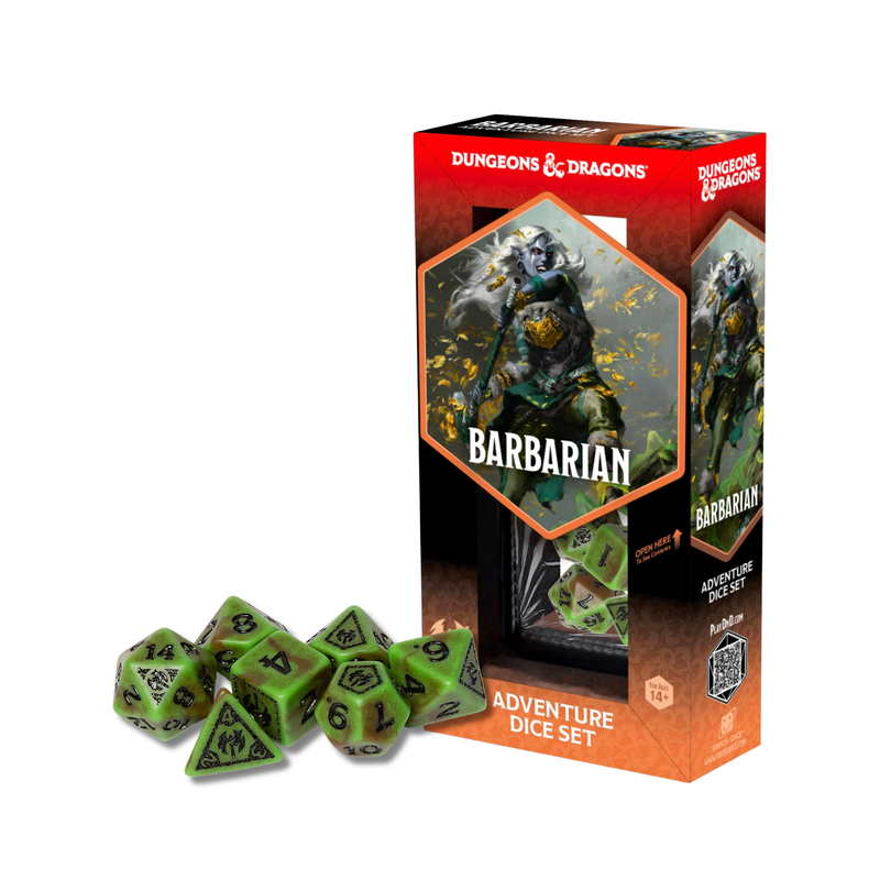 Dungeons & Dragons - Adventure Dice Barbarian - Green/Brown