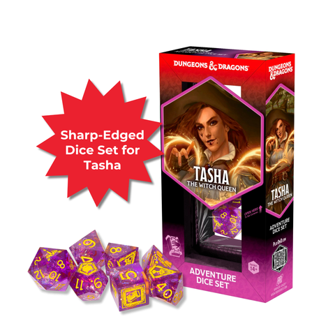 Dungeons & Dragons - Adventure Dice Tasha the Witch Queen - Purple Sharp-Edged