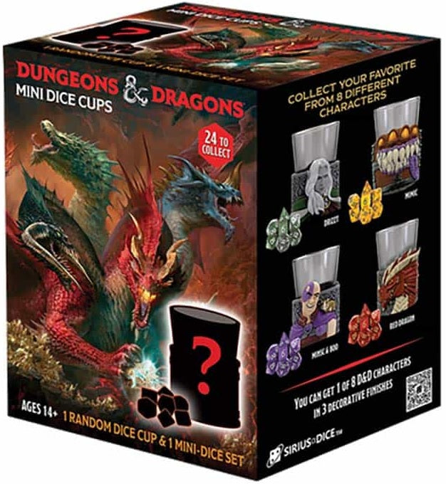 *Pre-Order* Dungeons & Dragons - Mini Dice Cups  - Series 2 (Aléatoire)
