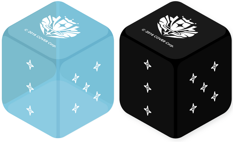 Hololive TCG - Official Dice Set - Light Blue/Black (2-Piece)