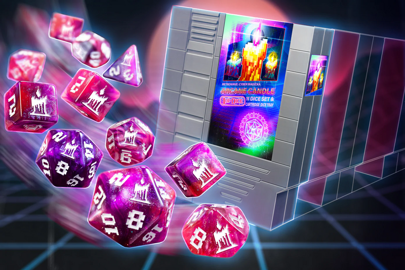 1UP-Dice - Arcane Candle - Polyhedral Dice Set