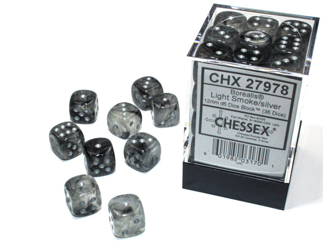 Dices (36D6) - Chessex Borealis (Choose your Color)