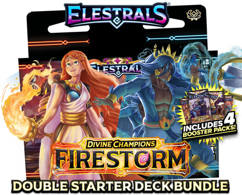 Elestrals - Firestorm - Hestia Vs. Poseidon Double Starter Deck Bundle
