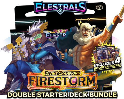 Elestrals - Firestorm - Herms Vs. Zeus Double Starter Deck Bundle