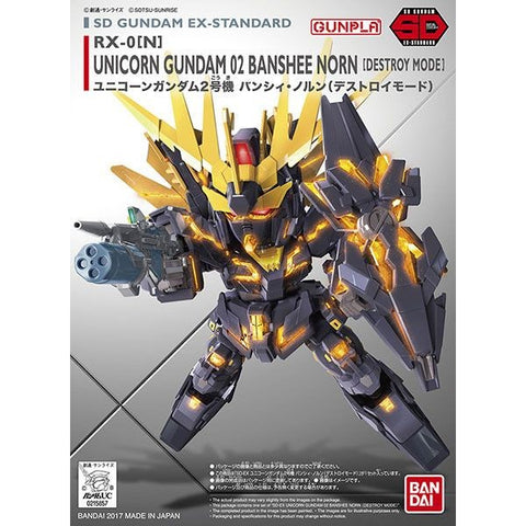 Bandai Hobby - SD Gundam BB EX-Standard 015 Unicorn Gundam 02 Banshee Norn (Destroy Mode)